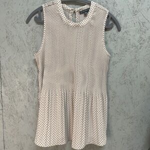 Adrianna Papell Sleeveless Blouse Size Medium Light Pink